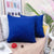 LAXEUYO Velvet Cushion Covers 45x45 cm, Colorful Multi-Color Optional Soft Decorative Square Throw Pillow Cover Pillowcase for Livingroom Sofa Bedroom - Navy