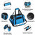 Dog Cat Carrier Lightweight Waterproof Fabric Padded Soft Sided Mesh Breathable for Small Cat Puppy Travel Bag Airline Approved Portable Handbag Can be Connected with Car Seat Belt (M, Blue)