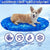Furrybaby Dog Cooling Mat, Pet Bed Dog Mat Self-Cooling Pad Cool Gel Bed Large Dog Cooling Pads Mats, No Need to Refrigerate or Freeze, Apply Indoors Outdoors Car(Ripples Bed Circle S 40cm)