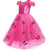 Baterflyo Girls Princess Dress Rose Butterfly Queen Costume Tulle Fancy Dress up Halloween Carnival Cosplay Party Outfit