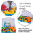Creative Mosaic Drill Mushroom Nail Set Toy for 3 4 6 7 8 Year Old, Construction Toys with Drill, Creative Design Puzzle with Drill Toys for Kid