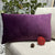 LAXEUYO Velvet Cushion Covers 30x50 cm, Colorful Multi-Color Optional Soft Decorative Square Throw Pillow Cover Pillowcase for Livingroom Sofa Bedroom - Purple