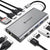 Docking Station, 12 Ports USB C Hub Triple-Display USB C Adapter with Triple 4K-HDMI, Type C PD, 4 USB Ports, Gigablit Ethernet, SD/TF Card Reader Compatible for MacBook Pro/Air More Type C devices