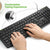 USB Keyboard Wiredã€ Comfortable & Durableã€‘VicTsing Full Size Keyboard with 105 Chiclet Keys Quick Responsive, Plug and Play for Laptop, PC, Computer Windows Mac etc. - UK Layout, Black