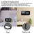 LED Digital Alarm Clock,Portable LED Mirror Alarm Clocks with 2 USB port,6.5