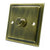 AET VAB1GDIM40 Victorian Antique Brass 400W-10 Amp Single 1-Gang 2 Way 400W Light Dimmer Switch