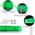 Teguangmei 10Pcs Green Side Marker Lights 12-24V 9LED Indicator Front Rear LED Lights 3.9'' Position Lamps for Trailer Truck Lorry Van Caravan Side Light