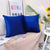 LAXEUYO Velvet Cushion Covers 50x50 cm, Colorful Multi-Color Optional Soft Decorative Square Throw Pillow Cover Pillowcase for Livingroom Sofa Bedroom - Navy