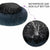 KROSER Donut Dog Cat Bed 60cm Self-Warming & Washable Puppy Bed Deluxe Round Soft Plush Pet Bed for Small Dogs and Cats