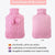 Athoinsu Brand Knitted Premium Rubber Hot Water Bottle 2 Liter Classic Elegant Pure Colored Cover Winter Gift for Kids, Pink