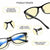 Suertree 5 Pack 90% Anti-Blue Computer Reading Glasses, Blue Light Filter Eye Glasses Blocking UV Computer Glasses Visual Aided Glasses Female Male Reading Glasses Black 3.5 T80