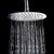 KUNGYO 304 Stainless Steel Ultra Thin Rainfall Shower Head Bathroom Top Sprayer (10 Inch Round)