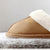 Halfword Women's Suede Slippers Non-Slip Fluffy Memory Foam Indoor/Outdoor Slip-On House Shoes 4-5