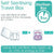 MAM Original Soothers 0+ Months (Pack of 2), Baby Soothers with Self Sterilising Travel Case, Newborn Essentials, Grey/White (Designs May Vary)
