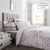 Catherine Lansfield Canterbury Easy Care Bedspread Blush 220x230cm