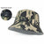 Gomerbesen 2 PCS Women Bucket Cap Double Sided Outdoor Fishing Hat Black Banana Camouflage03