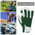 Trongle Gardening Gloves, Breathable Gardening Gloves for Women, Flexible Mens Gardening Gloves Ladies, Leather Heavy Duty Gardening Gloves Work Gloves for Garden, Gift (L, Green)