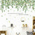 Hanging Green Vine Wall Decal Stickers for Bedroom Living Room, Removable Eucalyptus Green Plants Leaves Wall Art Mural Decor Home Nursery Office Decorations, 119cmx59cm(C)