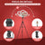 Tall Ring Light With Tripod Stand & Phone Holder Different Colored, ZETONG 54