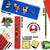 Super Mario Stationery Set for Kids, Includes Pencil Case A6 and A5 Notebook Colouring Pencils Set Small Ruler, Gifts For Boys