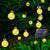 Solar Lights Outdoor Garden - 60 LED 37.7ft Waterproof Solar String Lights Outdoor Garden 8 Modes Indoor Outdoor Solar Fairy Lights for Garden Home Patio Christmas Tree Party Wedding (Warm White)