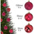 Emopeak 24Pcs Christmas Balls Ornaments for Xmas Christmas Tree - Shatterproof Christmas Tree Decorations Large Hanging Ball for Holiday Wedding Party Decoration (Wine Red, 2.5
