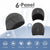 EMPIRELION Thermal 6-Panel Helmet Liner, Warm Running Beanie Hats?Mid-weight Skull Cap with Full Ear Covers & Moisture Wicking (Grey Melange X 2)