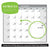 WallDeca Large Annual Erasable Laminated Wall Calendar, Jul 2021 - Jun 2022, 24 x 36 Inch, 2-Sided Reversible Vertical/Horizontal, Mounting Tape Included?