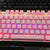 Feicuan Universal 104 Keyset Keycap ABS Colorful Backlit Replacement Key Cap Cover for Mechanical Keyboard (Without Keyboard) - Pink