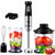 Yabano Hand Blender 800W, 5 in 1 Stick Blender, 12 Speed Immersion Blender Set with Food Chopper, Beaker, Electric Whisk, Stainless Steel Blade, for Smoothies, Soups, Sauces, Baby Food