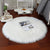 HLZDH faux fur soft fluffy single sheepskin stule Style Rug, Faux Fleece Chair Cover Seat Pad Soft Fluffy Shaggy Area Rugs For Bedroom Sofa Floor (Round white, 90 X 90 CM)
