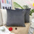 LAXEUYO Velvet Cushion Covers 40x40 cm, Colorful Multi-Color Optional Soft Decorative Square Throw Pillow Cover Pillowcase for Livingroom Sofa Bedroom - Charcoal Gray
