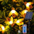 Solar Garden Lights - 13.5M 60 LED Outdoor Solar Lights Waterproof Honey Bee Fairy Lights with Remote Control Timing 8 Modes Solar String Lights for Garden Patio Tree Party Decorations(Warm White)