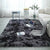 Blivener Soft Touch Area Rug Bedroom Anti-Skid Yoga Carpet Shaggy Rugs Fluffy Motley Tie-dye Carpets Dark Grey 120 x 160 cm