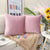 LAXEUYO Velvet Cushion Covers 50x50 cm, Colorful Multi-Color Optional Soft Decorative Square Throw Pillow Cover Pillowcase for Livingroom Sofa Bedroom - Pink