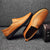 Men's Loafers Leather Business Casual Shoes Moccasin Handmade Slip On Driving Shoes Brown 7