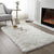 DECOMAJIC Faux Fur Rug Anti-Slip Bedroom Carpet, Shaggy Washable Area Rugs, Kids Play Carpets, Living Room Accessories