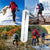 Idefair Trekking Poles 2PCS,Collapsible Hiking Sticks Aluminum Walking Trekking Poles Lightweight Hiking Walking Pole Staff with Antishot System for Men Women Hiking Walking Trekking Camping