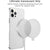 ICARER Slim Case for MagSafe Charger, Shockproof Translucent Clear Matte TPU Anti-Fingerprint Back Cover Case for Apple MagSafe Magnetic Wireless Charger (White)