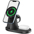 ICARERSPACE 3 in 1 Magnetic Wireless Charging Dock for Mag-safe,15W Retractable Fast Wireless Charging Station 0.8m for iPhone 13/12/Pro/Pro Max/Mini, Apple Watch SE/7/6/5/4/3/2/1, AirPods 3/2/pro