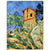 ArtPlaza Cezanne Paul-House with Walls Decorative Panel, Wood, Multi-Colour, 60 x 1.8 x 80 cm