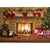 Christmas Fireplace Photography Background Indoor Christmas Tree Gifts Box Happy Holiday Party Photo Backdrop (8x6ft)