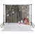 LYWYGG 8x8FT Christmas Backdrop Photography Snow Backdrop Vinyl Wooden Wall and Floor Photography Backdrops Christmas Photo Backdrop Print Backdrop Baby Shower Backdrop Childs Backdrop CP-70-0808