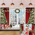 Winter Christmas Window Backdrop for Photography Snow Xmas Tree Garland Holiday Background Photo Booth Portrait Family Holiday Party Decoration Banner Photo Studio Props Supplies 8x6ft